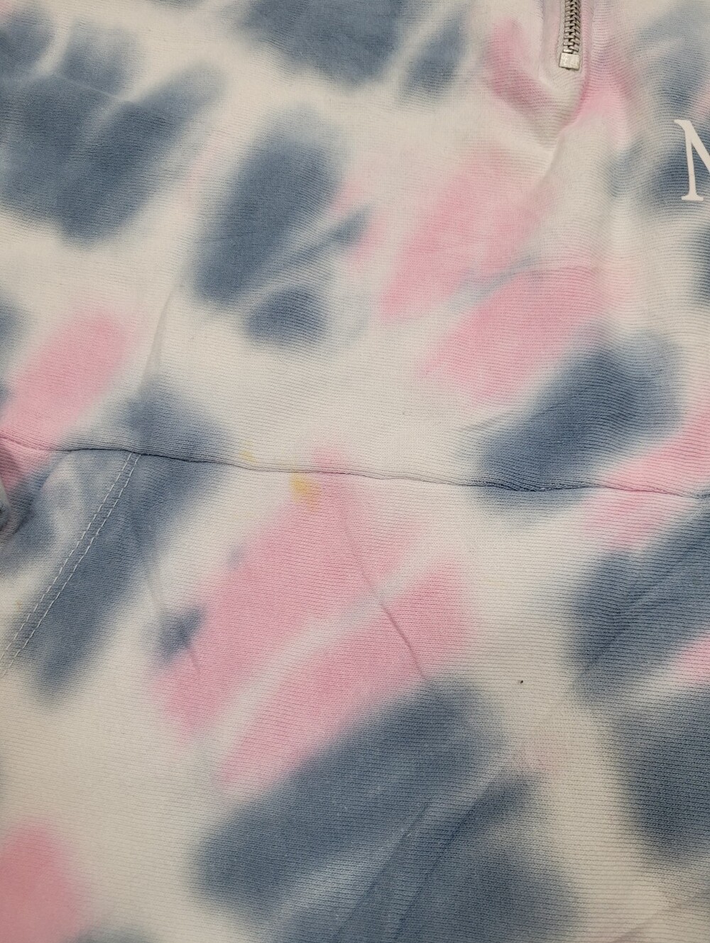 Y2K Niagara Falls Canada Dye Tie Colour Quarter Zip Up Sweatshirt Size: M - Picture 11 of 11